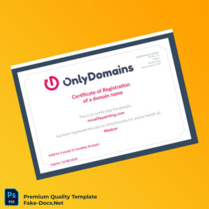 New Zealand OnlyDomains Domain Registration Certificate Template (Word & PDF) New Zealand OnlyDomains Domain Registration Certificate Template (Word & PDF)