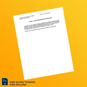 Nigeria DPR Registration Certificate Template in Word and PDF formats Nigeria DPR Registration Certificate Template in Word and PDF formats