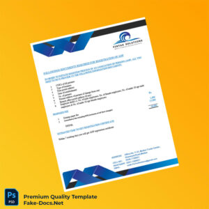 Pakistan AOP Registration Certificate Template (Word & PDF) Pakistan AOP Registration Certificate Template (Word & PDF)