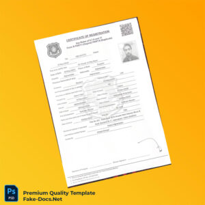 Pakistan Certificate of Registration Template (Word & PDF) Pakistan Certificate of Registration Template (Word & PDF)