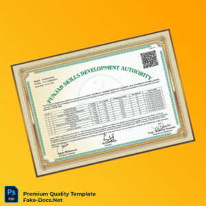 Pakistan Punjab Skills Development Authority Provisional Registration Certificate Template (Word & PDF) 3 page Pakistan Punjab Skills Development Authority Provisional Registration Certificate Template (Word & PDF) 3 page