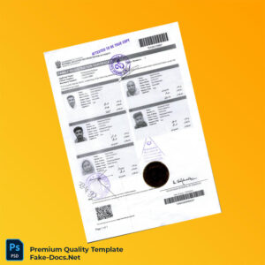 Pakistan Registrar General Family Registration Certificate Template (Word & PDF) Pakistan Registrar General Family Registration Certificate Template (Word & PDF)