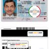 USA Alabama driving license template in PSD format