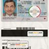 USA Alabama driving license template in PSD format scan effect