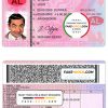 Albania driver license Psd Template