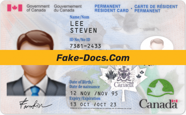 Canada ID Card Psd Template