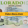 Colorado driver license Psd Template front