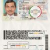 USA Delaware driver license psd template scan effect