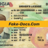Georgia driver license Psd Template front