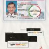 Indiana driver license Psd Template scan effect