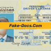 Louisiana driver license Psd Template front