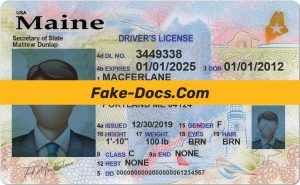 Maine driver license Psd Template New