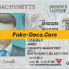 Massachusetts driver license Psd Template
