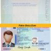Netherlands Passport psd template