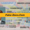 North Carolina driver license Psd Template