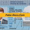 Ontario driver license Psd Template front