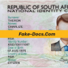 South Africa ID Card Psd Template