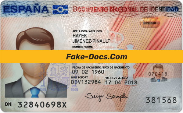 Spain ID Card Psd Template V1