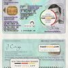 Sweden ID Card Psd Template scan effect