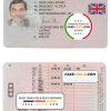 UK driver license Psd Template