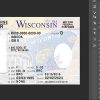 Wisconsin driver license Psd Template