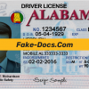 Alabama Driver License psd template