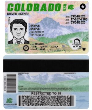 Colorado driver license Psd Template Colorado driver license Psd Template