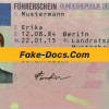 Germany driver license Psd Template front