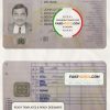 Austria driving license template in PSD format, fully editable scan effect