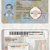 Fake New york ID Card Psd Template scan effect