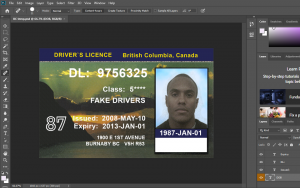 British Columbia Driver License PSD Template Free Download