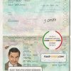 Afghanistan Passport psd template scan