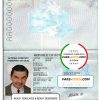 Botswana Passport psd template