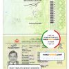 Brunei Passport psd template