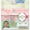 Burkina Faso Passport psd template