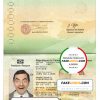 Cameroon Passport psd template