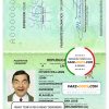 Costa Rica diplomatic Passport psd template