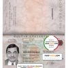 Hungary Passport psd template