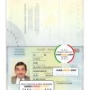 Iceland Passport psd template