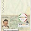 Algeria Passport psd template scan