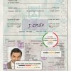 Israel Passport psd template scan