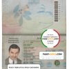 Jamaica Passport psd template
