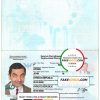 Kyrgyzstan Passport psd template