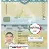 Laos Passport psd template
