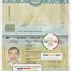 Laos Passport psd template