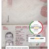 Latvia Passport psd template New