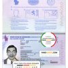 Luxembourg Passport psd template