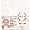 Malawi Passport psd template