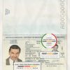 Moldova Passport psd template