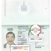 Montenegro Passport psd template